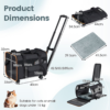 08bc9a2bf5ecf65ae94d537126e9beb4.png Rolling Pet Carrier with Removable Pad