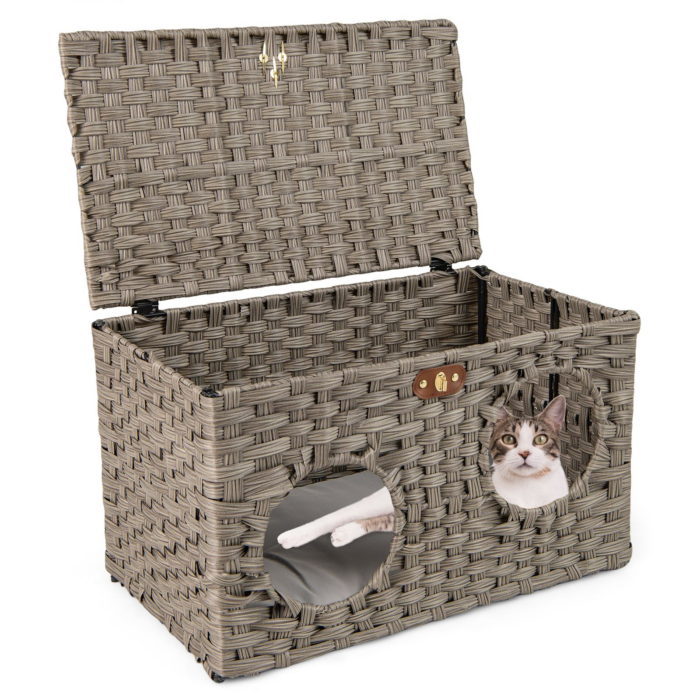 Foldable Woven Cat Hideaway
