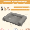 7f10a1421d7c95bcf20c2fd07d3c2b12.png Foam Bolster Dog Bed with Washable Cover