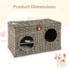 Foldable Woven Cat Hideaway