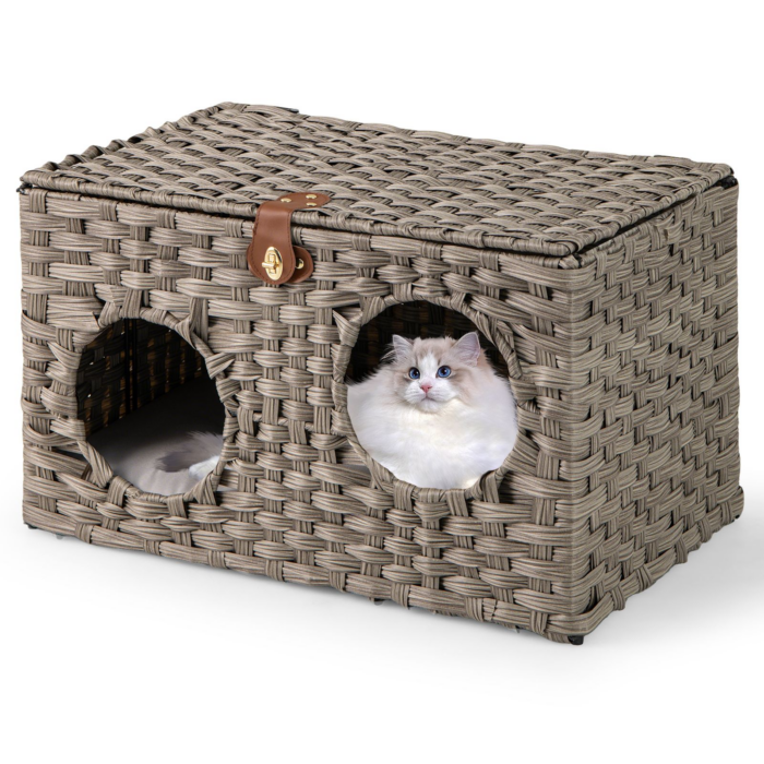 Foldable Woven Cat Hideaway
