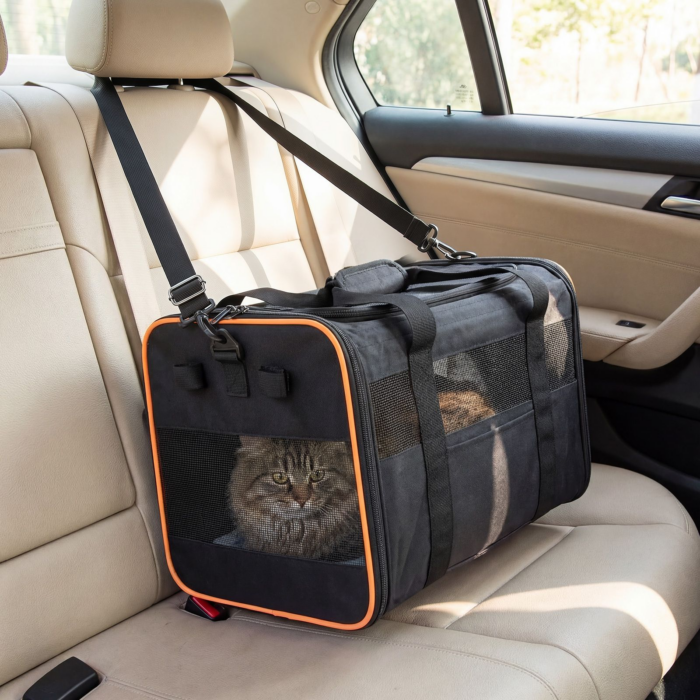 dad00a38cbec87ba96d99eab525b1cf4.png Rolling Pet Carrier with Removable Pad