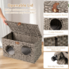 Foldable Woven Cat Hideaway
